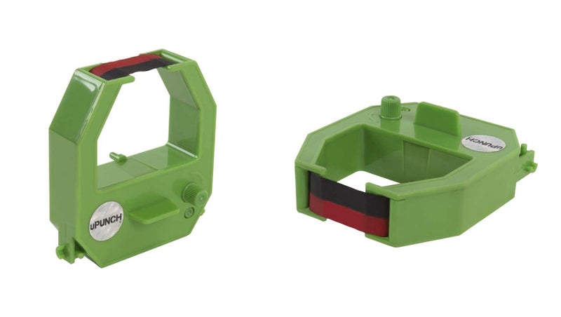 uPunch 2 Pack, uPunch Ink Ribbon for HN3000 Non-Calculating Time Clock - Image 1